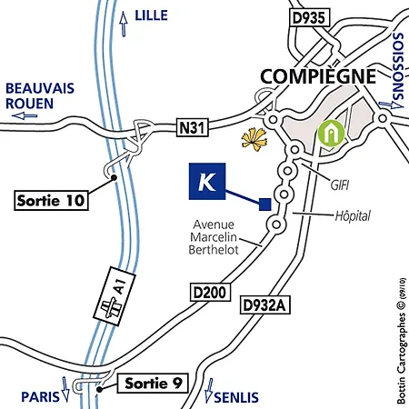 Hotel Kyriad Prestige Compiegne Jaux